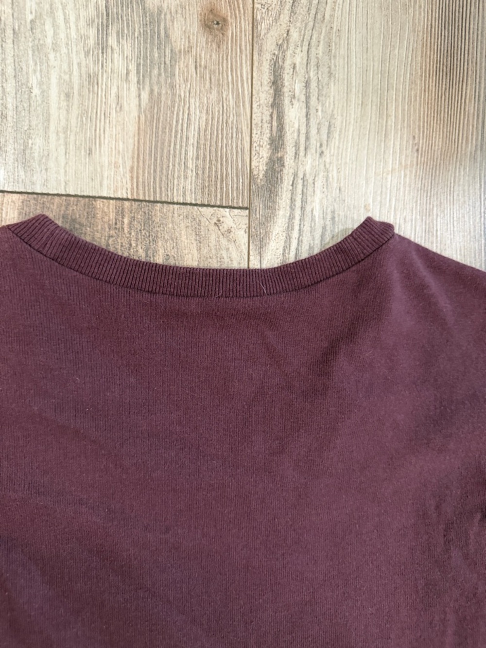 Madewell Allday Crewneck Pocket Tee Wine Men Size L - Picture 9 of 11